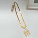 Madewell Jewelry | Nwt Madewell Gold Silver Geometric Necklace | Color: Gold/Silver | Size: Os