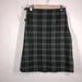 J. Crew Skirts | J.Crew Vintage Green And Blue Plaid Wool Blend Wrap Skirt Size 4 | Color: Blue/Green | Size: 4