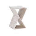 Trevor Triangle Side Table Whitewash - Powell Furniture D1394A20W