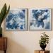 Red Barrel Studio® Blue Velveteen - 2 Piece Picture Frame Painting Print Set on Canvas Canvas, in Blue/Green/Indigo | Wayfair