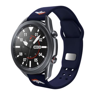 Navy Denver Broncos 20mm Samsung Compatible Watch Band