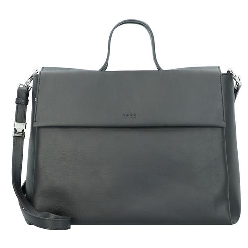 Bree – Pure 8 Handtasche Leder 38 cm Handtaschen Schwarz Damen