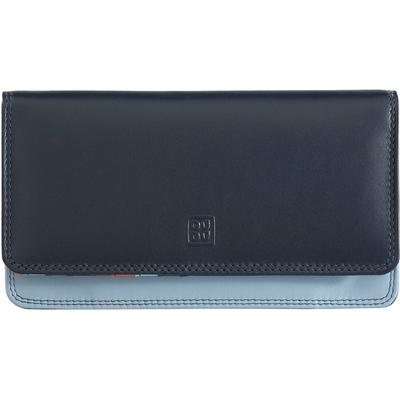 DuDu Geldbörse RFID Leder 17,5 cm navy Schwarz Damen Image