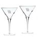 Houston Cougars 2-Piece 10oz. Luigi Bormioli Titanium Martini Glass Set