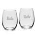 UCLA Bruins 2-Piece 15oz. Stemless Wine Glass Set