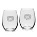 Ohio Bobcats 2-Piece 15oz. Stemless Wine Glass Set
