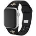 Black New Orleans Saints Silicone Apple Watch Band