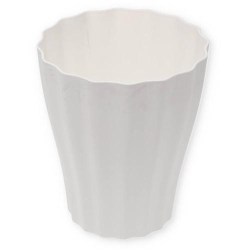 Garpet - Orchideentopf Blumen Orchideen Übertopf aus Kunststoff Elegant ola ø 13 cm weiß