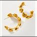 Anthropologie Jewelry | Anthropologie Autumnal Blooms Hoop Earring | Color: Gold/Yellow | Size: Os