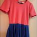 Lularoe Dresses | Lularoe Amelia In Pink And Blue Dress With Pockets-Small | Color: Blue/Pink | Size: S