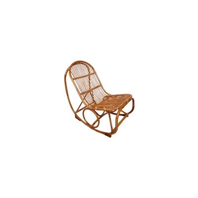 SIT Möbel Tom Tailor Schaukelstuhl | Rattan | Serie RATTAN | B 53 x T 100 x H 96 cm | natur