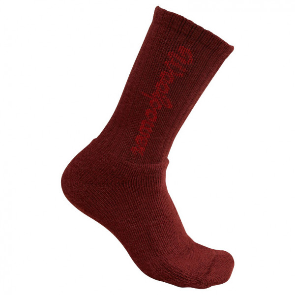 Woolpower - Kids Socks 400 Logo - Multifunktionssocken 25-27 | EU 25-27 rot