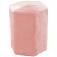 The Home Deco Factory - Pouf design velours Giulia - 35 x 35 x 35 - Rose