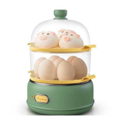 Eierkocher, Haushalts-Doppelschichtdampfer, anti-trockener hartgekochter Eierkocher, ausgestattet