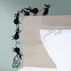 Autocollant mural en PVC représentant la petite souris qui porte de la nourriture papier peint