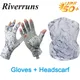 Riverrun UPF50 + gants de pêche et foulards de Protection solaire sans doigts pour hommes et femmes
