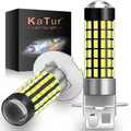 Katur – ampoules de rechange pour phares antibrouillard H3 H1 pour voiture feux de jour de