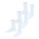 FALKE Unisex Kinder Socken Family 3-Pack K SO Baumwolle einfarbig 3 Paar, Weiß (White 2000), 27-30