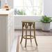 Flint Rattan Seat Backless Counter Stool