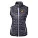 Women's Cutter & Buck Black Wyoming Cowboys Eco Full-Zip Puffer Vest