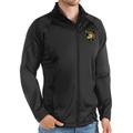 Men's Antigua Black Army Knights Links Full-Zip Golf Jacket