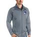 Men's Antigua Gray New York Rangers Links Full-Zip Golf Jacket