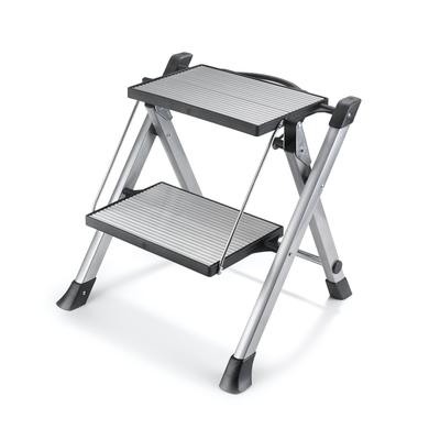 EASY CLOSE TWO STEP STOOL by Polder in Stainless Steel