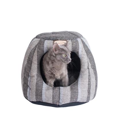 Cat Cave Bed, Gray and Silver by Armarkat in Gray