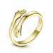 Free People Jewelry | Hugging Hands 14k Gold /925 Ring Adjustable | Color: Gold | Size: Os