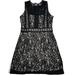 Disney Dresses | Disney's Beauty And The Beast Juniors' Black Lace Shift Dress - Size Medium | Color: Black/Tan | Size: Mj