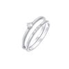 Elli Zirkonia Solitär Trend Set 925 Silber 50 Damen