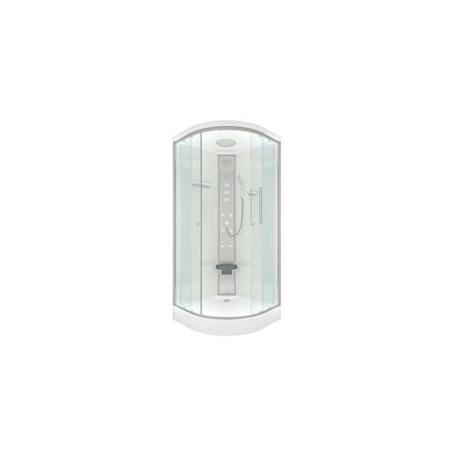 Duschkabine Fertigdusche Dusche Komplettkabine D10-10T1-EC 90×90 cm mit 2K Scheiben Versiegelung