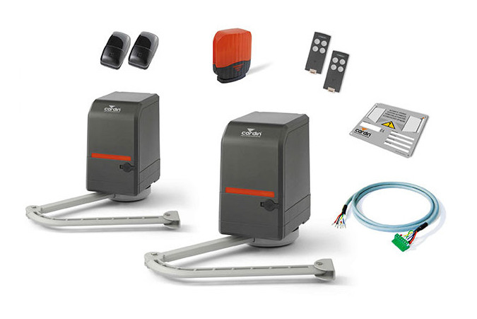 Kit motorisation pour portail battant 24 V 200 kg CARDIN KT-BLTOW24