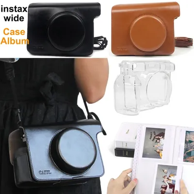 Accessoires pour appareils Photo FujiFilm Instax Polaroid 300/200/210, sac en cuir PU, étui