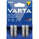 Varta Ultra Lithium L92 Micro AAA Batterie (4er Blister)