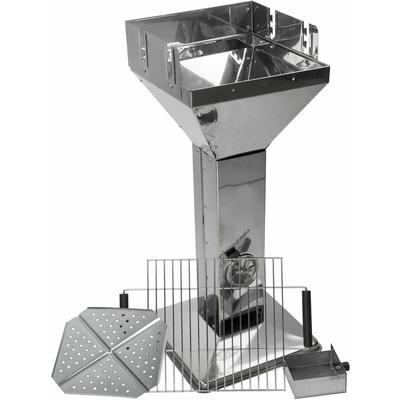 Design Säulengrill Trichtergrill Holzkohlegrill BBQ Holzkohle Grill Edelstahl Image