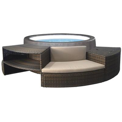 SP-VIP160B/MOB2 Vita Premium + Möbel (5 Teile) - Semi-rigid spa - Rund - Netspa Image