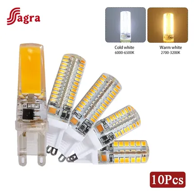 Ampoule LED G9 6W 7W 9W 10W 12W lampe à Gel de silice 220V-240V éclairage LED à puissance