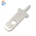 50pcs/100 pièces 2.8 Circuit imprimé insérer bouchon ressort terminal PCB soudure cosse épaisseur 0.5/0.8mm une jambe, feuille de soudage PCB