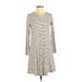 Old Navy Casual Dress - A-Line: Tan Print Dresses - Women's Size X-Small