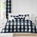 The Tailor's Bed Farmhouse Plaid Farm House/Country Comfortable Set Polyester/Polyfill/Cotton in Blue | California King | Wayfair