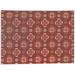 Dakota Fields Aoibheann Indoor Door Mat Synthetics in Red/White/Brown | Rectangle 2' x 3' | Wayfair 6700605CC7A34B9AA147066CCCB1B4DC