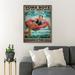 Trinx Boy Chilling In The Swimming Pool - Some Boys Are Just Born w/ Swimming In Their Souls Gallery Wrapped Canvas - Sport Illustration Decor | Wayfair