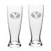 BYU Cougars 2-Piece 23oz. Stylish University Pilsner Glass Set