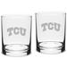 TCU Horned Frogs 14oz. 2-Piece Classic Double Old-Fashioned Glass Set