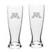 Minnesota Golden Gophers 2-Piece 23oz. Stylish University Pilsner Glass Set