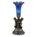 Meyda Lighting Twin Cherub Pond Lily 13 Inch Accent Lamp - 11038