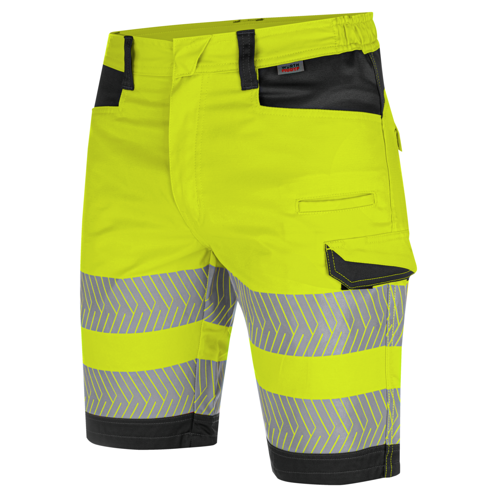 Bermuda de travail haute-visibilité fluo jaune/anthracite Würth MODYF