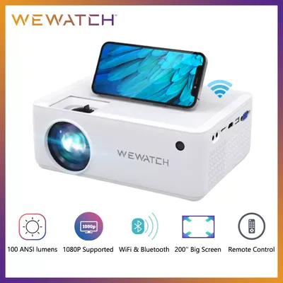 WEWATCH V10 8500Lumens LED Projecteur Portable Natif 1280 * 720 HD 1080P Pris en charge Home Cinéma