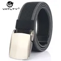 VATLTY 105cm-120cm Ceinture élastique argentée pour hommes femmes boucle en alliage tactique